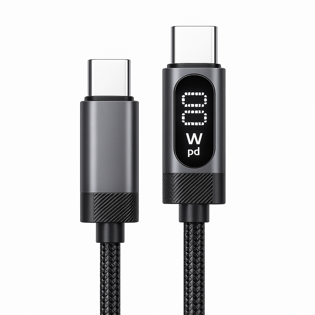 Essager USB-C to USB-C Cable with Digital Display – 100W PD Fast Charging