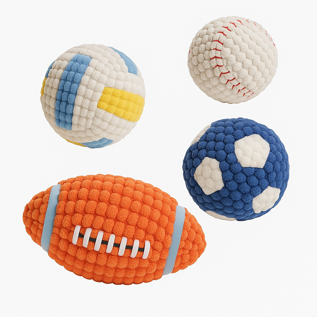 HOOPET Squeaky Dog Toy Balls β Fun & Dental Care for Puppies and Dogs