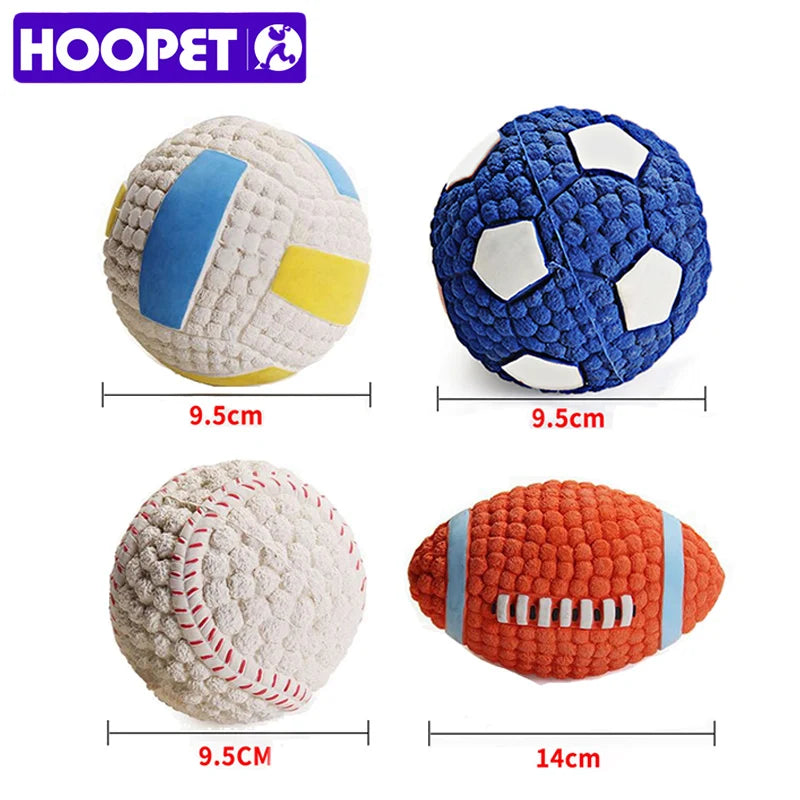 HOOPET Squeaky Dog Toy Balls β Fun & Dental Care for Puppies and Dogs