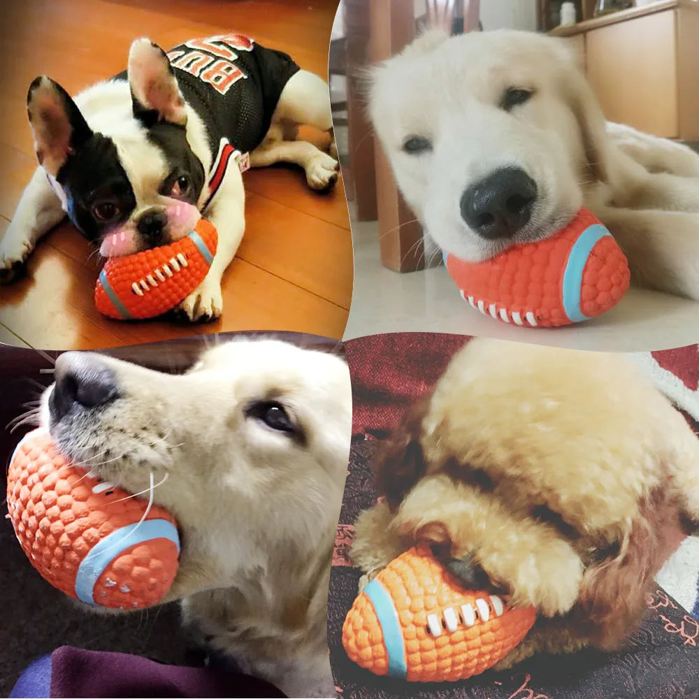 HOOPET Squeaky Dog Toy Balls β Fun & Dental Care for Puppies and Dogs