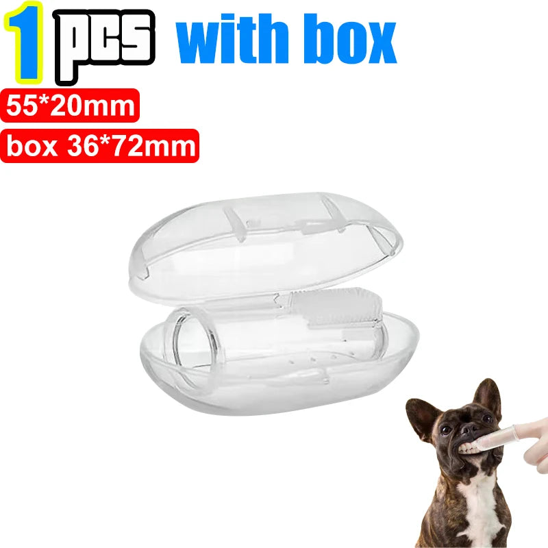 Silicone Finger Toothbrush for Dogs & Cats – Soft Dental Cleaning Tool