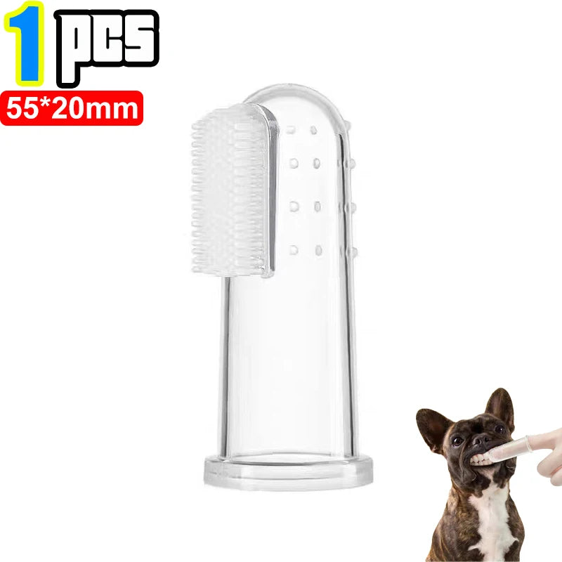 Silicone Finger Toothbrush for Dogs & Cats – Soft Dental Cleaning Tool