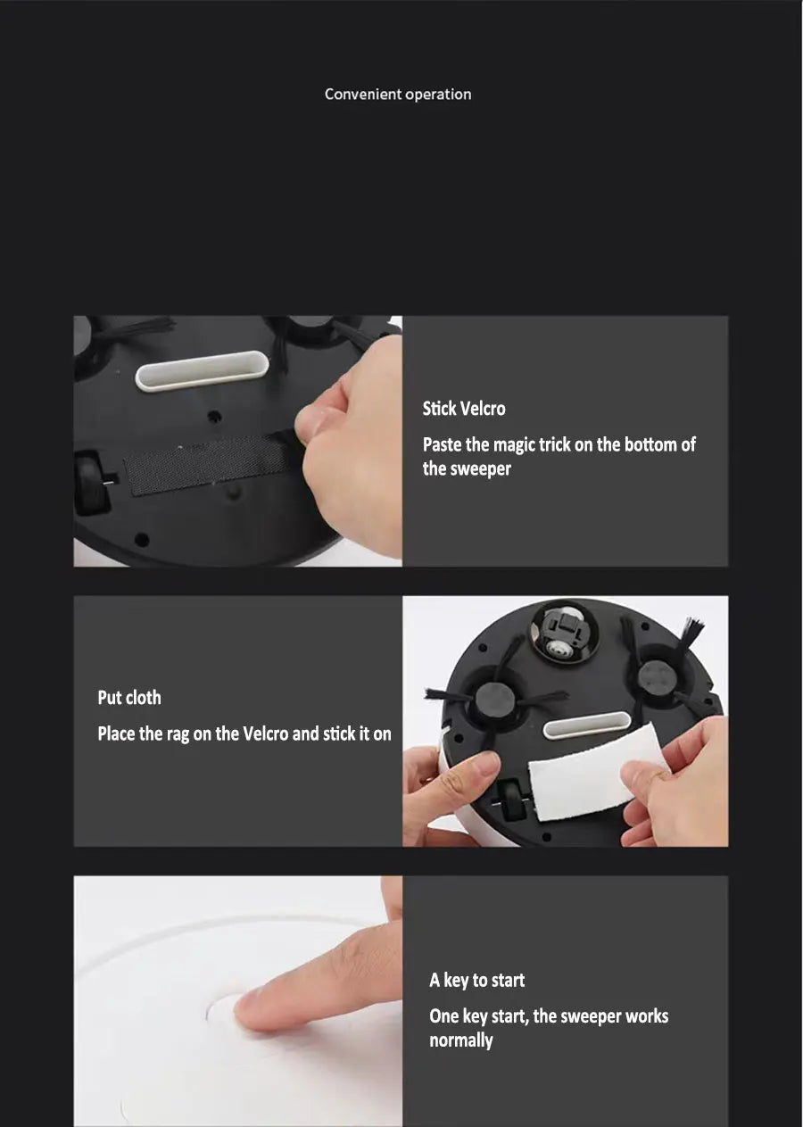 Mini Smart Sweeping Robot β 3-in-1 USB Vacuum Cleaner