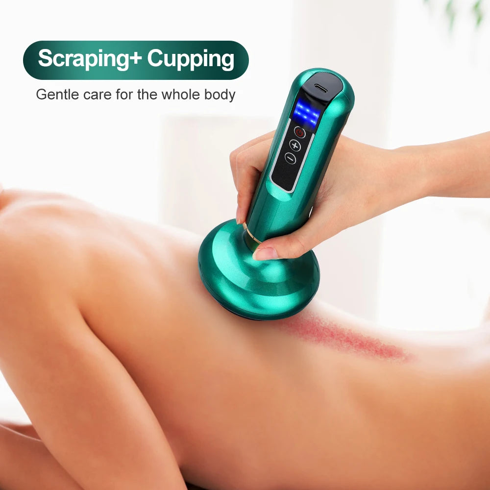 Electric Cupping & Gua Sha Massager – Infrared Slimming & Pain Relief Therapy