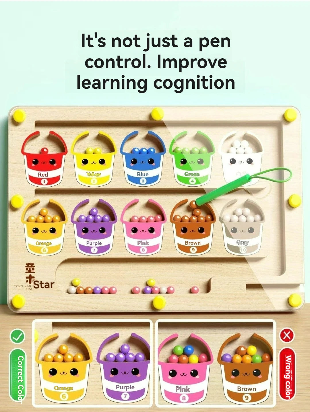 Magnetic Maze Puzzle for Kids β Logic & Focus Training Toy (Ages 3β6)