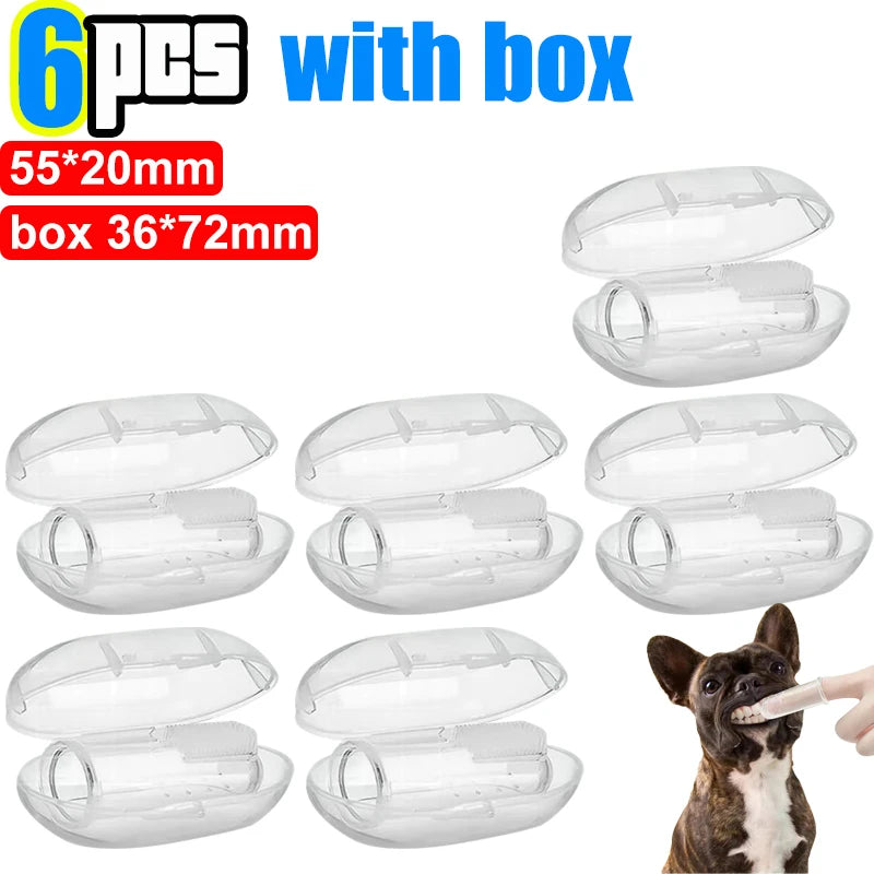 Silicone Finger Toothbrush for Dogs & Cats – Soft Dental Cleaning Tool