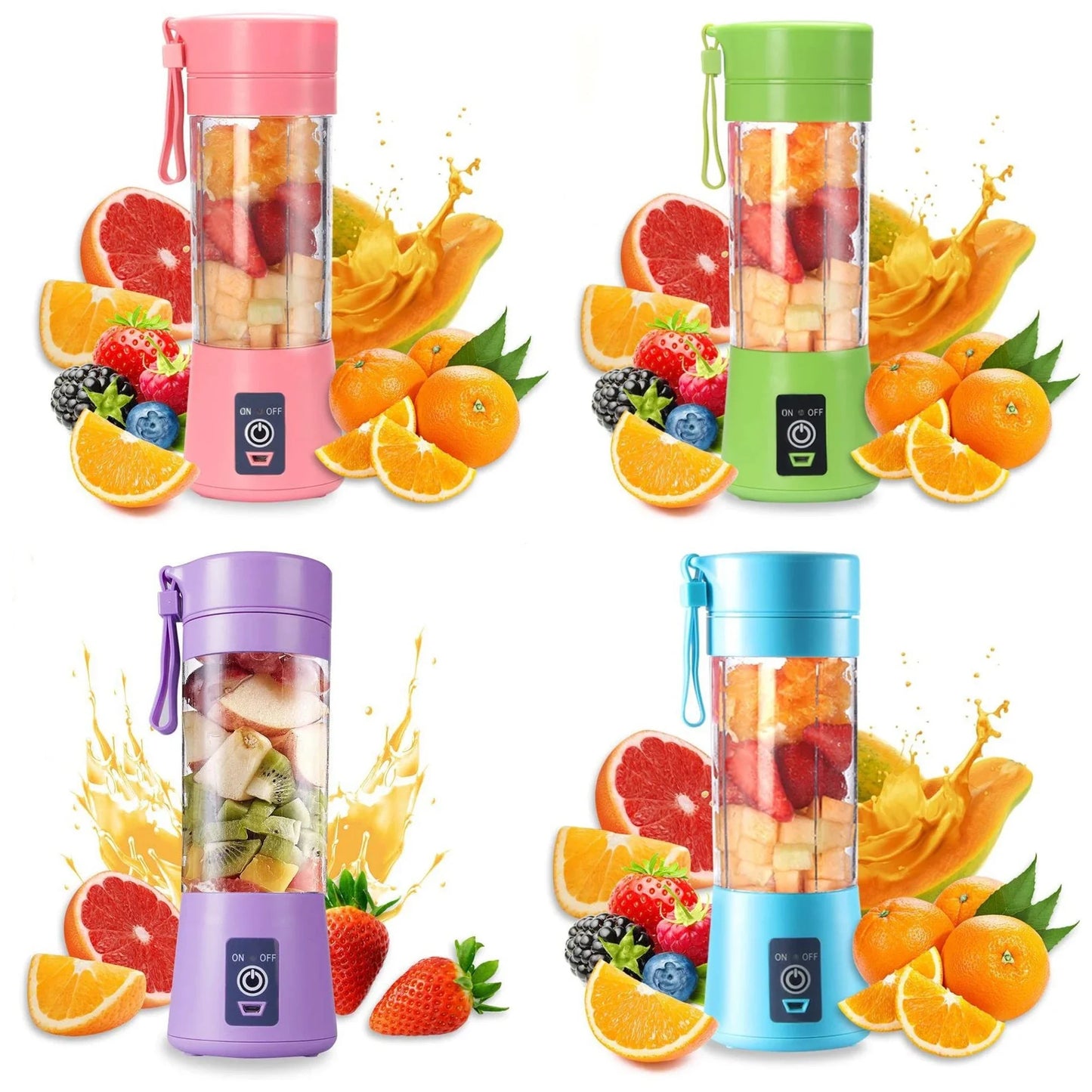 Portable USB Mini Blender β 6-Blade Juicer for Smoothies & Shakes