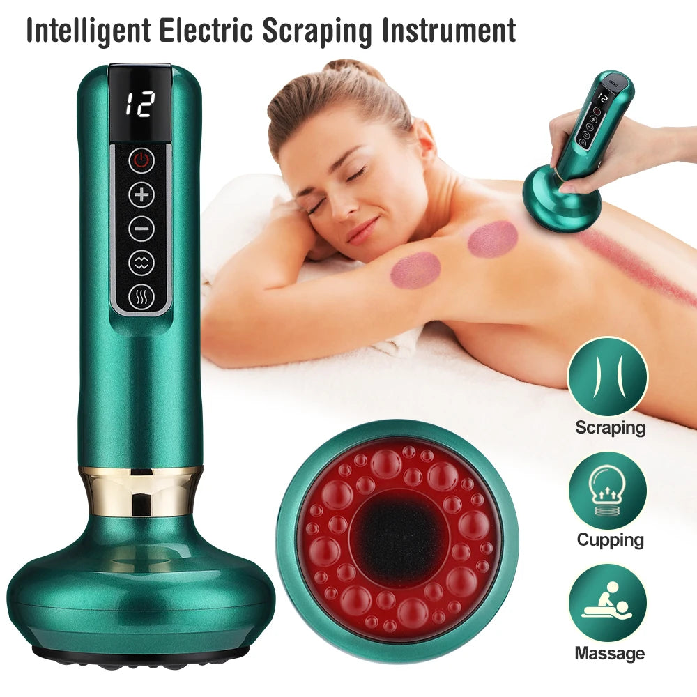 Electric Cupping & Gua Sha Massager – Infrared Slimming & Pain Relief Therapy