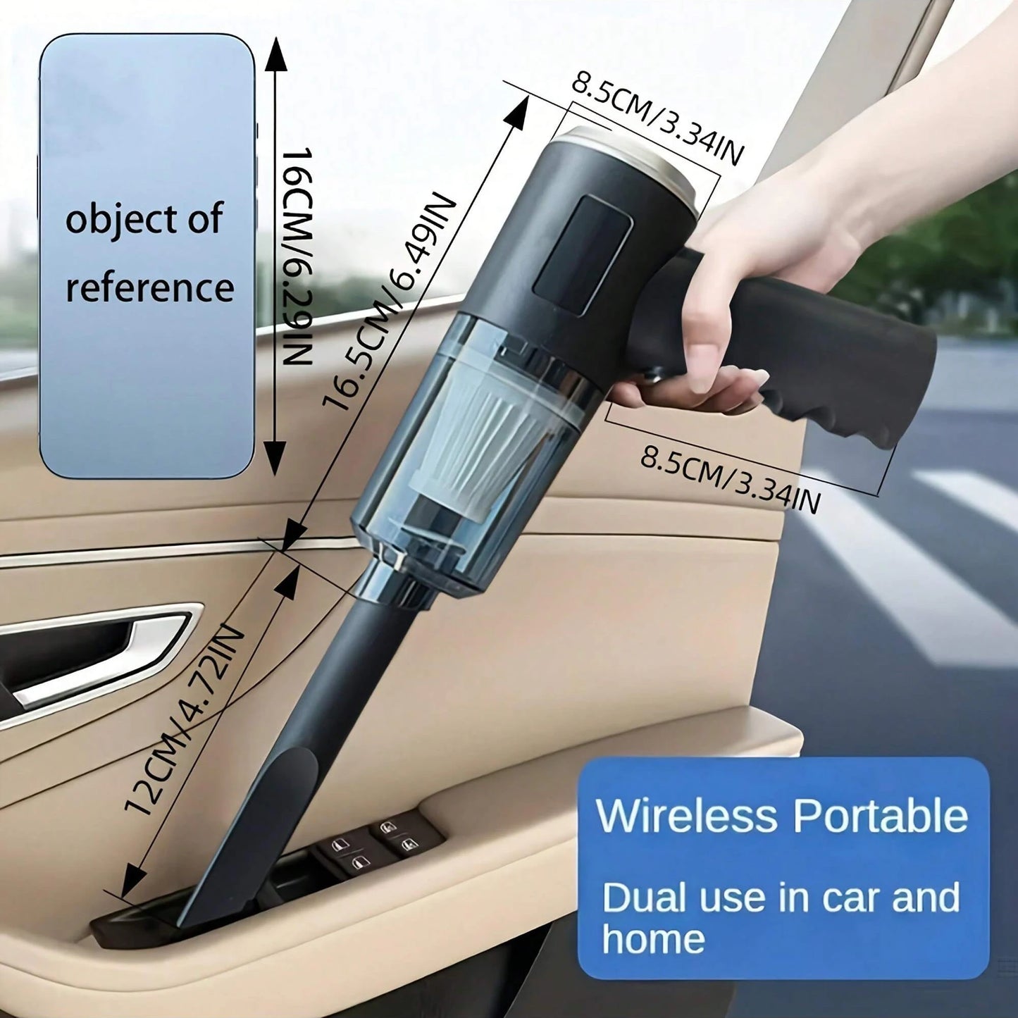 3-in-1 Mini Vacuum Cleaner – Suction & Blowing Combo