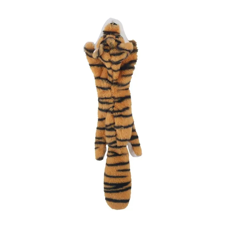 Stuffing-Free Squeaky Dog Toy – Durable Crinkle Plush Animal Toy