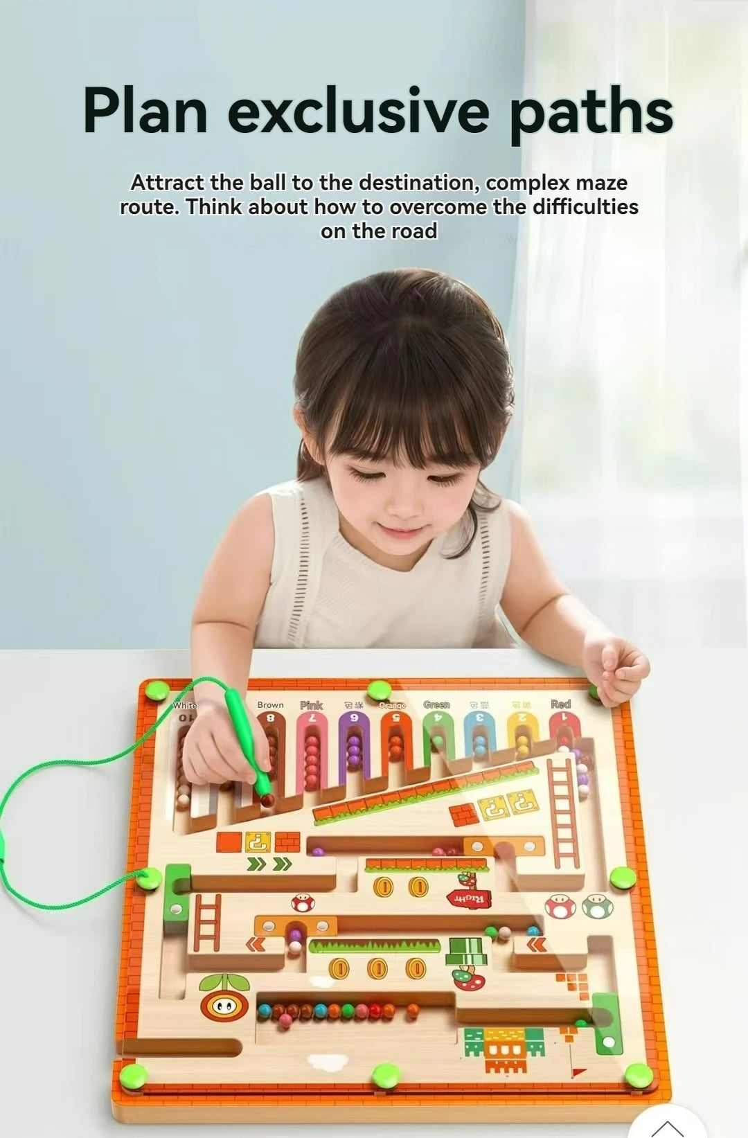 Magnetic Maze Puzzle for Kids β Logic & Focus Training Toy (Ages 3β6)