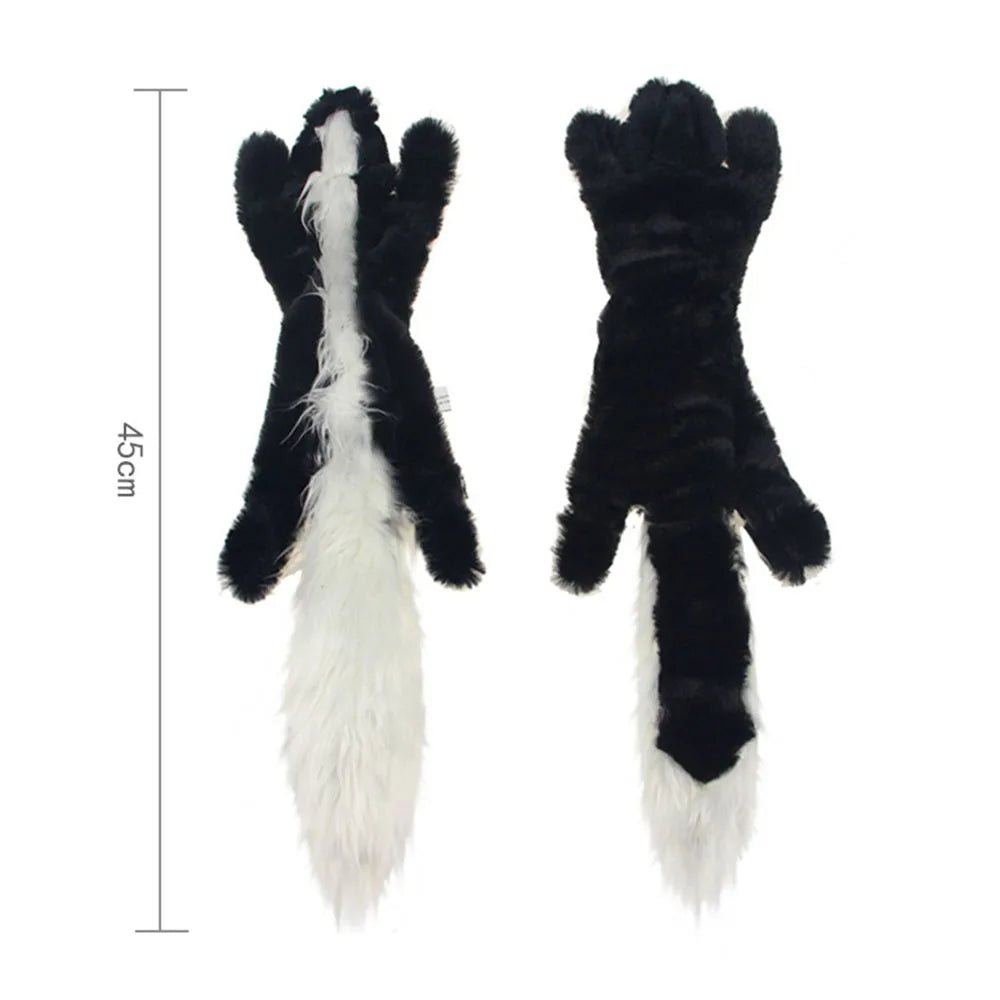 Stuffing-Free Squeaky Dog Toy – Durable Crinkle Plush Animal Toy
