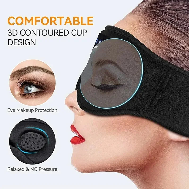 3D Sleep Mask with Bluetooth Headphones β Music + Comfort