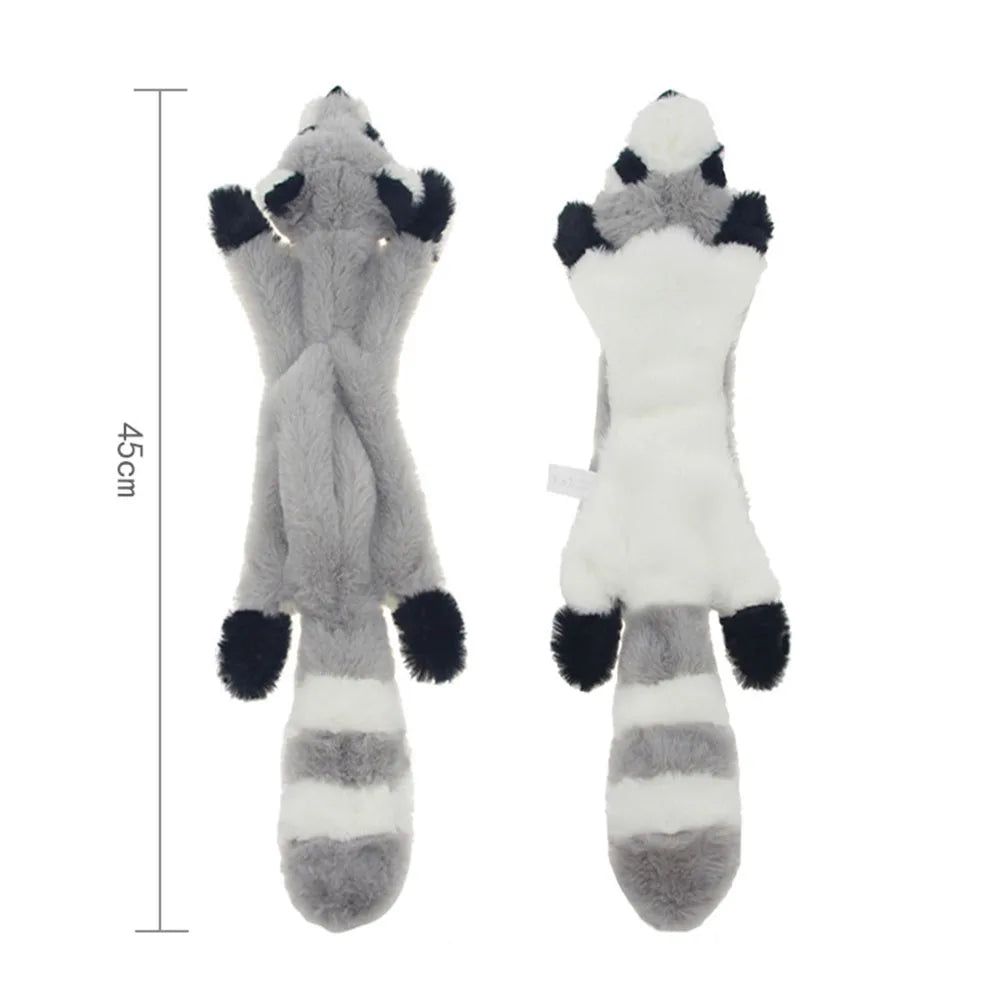 Stuffing-Free Squeaky Dog Toy – Durable Crinkle Plush Animal Toy
