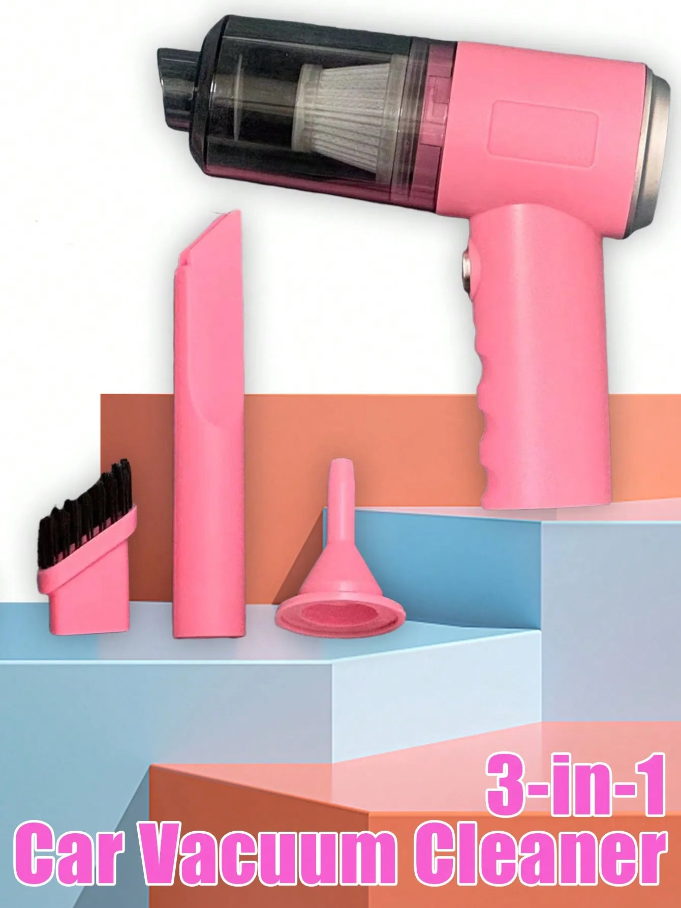 3-in-1 Mini Vacuum Cleaner – Suction & Blowing Combo