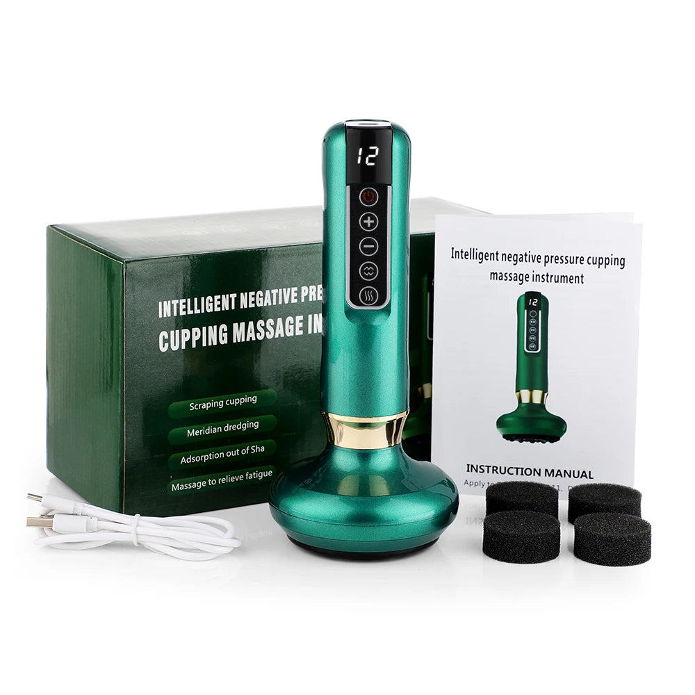 Electric Cupping & Gua Sha Massager – Infrared Slimming & Pain Relief Therapy