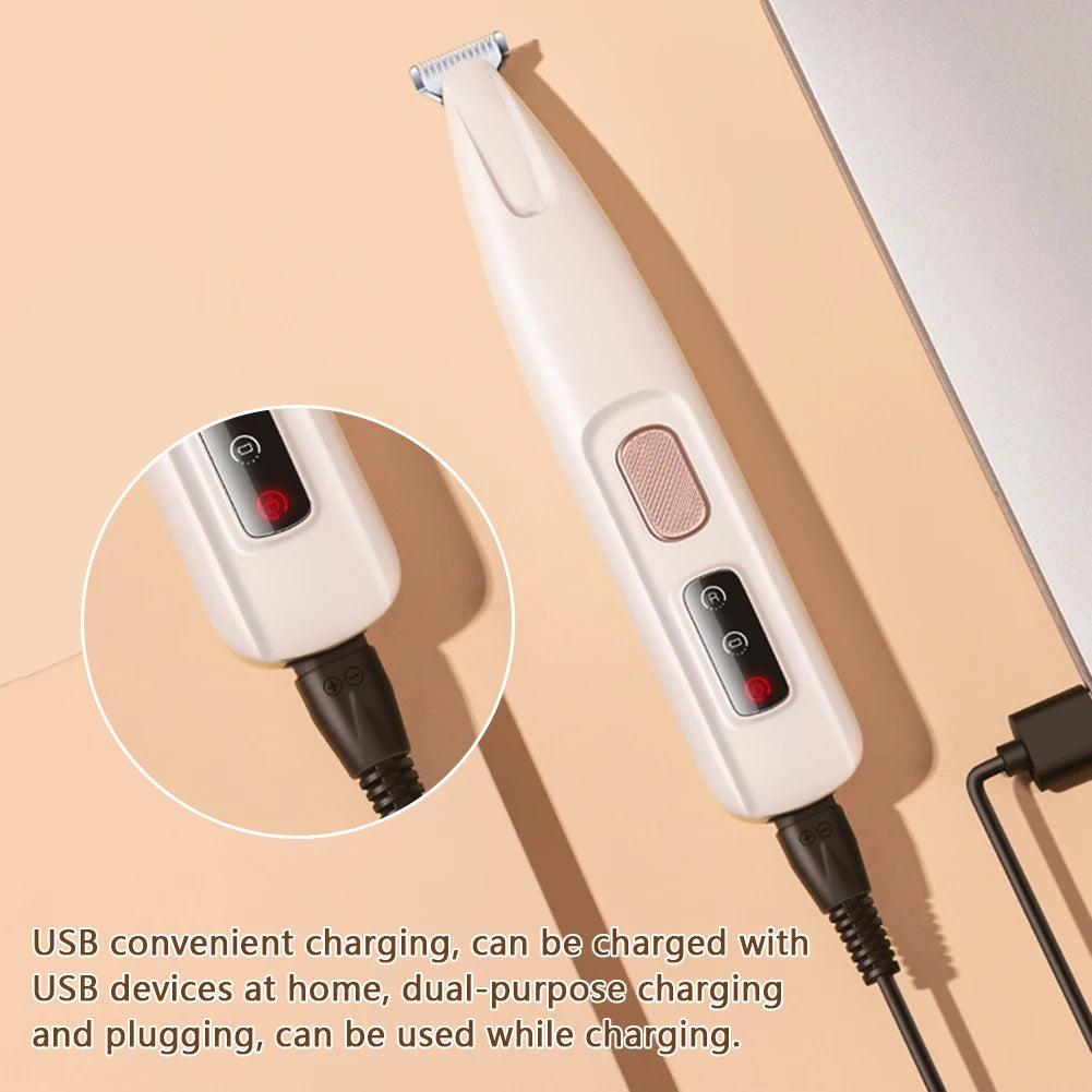 Portable LED Pet Paw Trimmer – Cordless Grooming Tool for Dogs & Cats