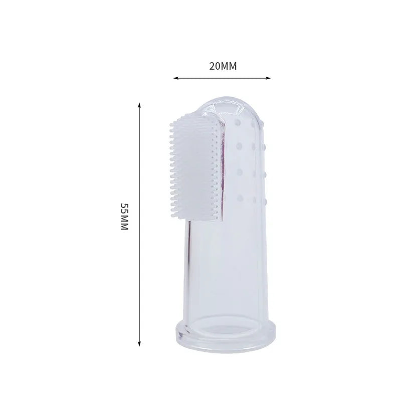 Silicone Finger Toothbrush for Dogs & Cats – Soft Dental Cleaning Tool