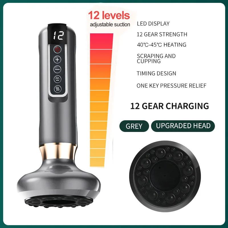 Electric Cupping & Gua Sha Massager – Infrared Slimming & Pain Relief Therapy