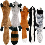 Stuffing-Free Squeaky Dog Toy – Durable Crinkle Plush Animal Toy