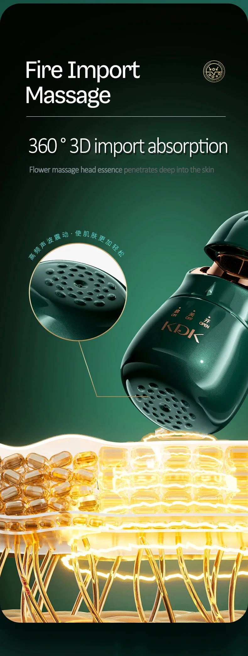 3-in-1 Facial Lifting & Skin Tightening Massager