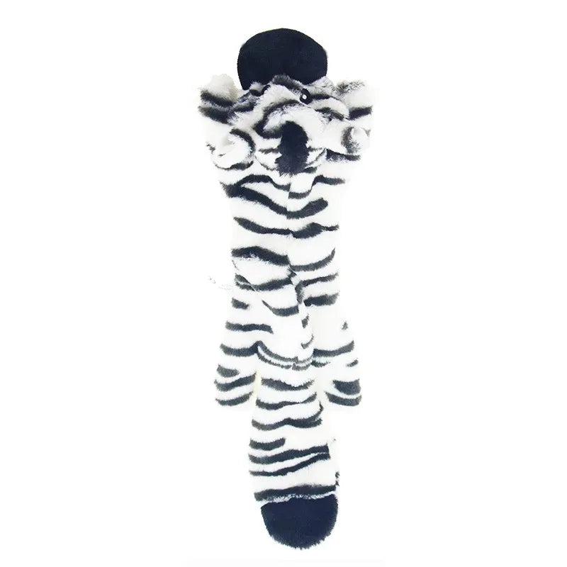Stuffing-Free Squeaky Dog Toy – Durable Crinkle Plush Animal Toy