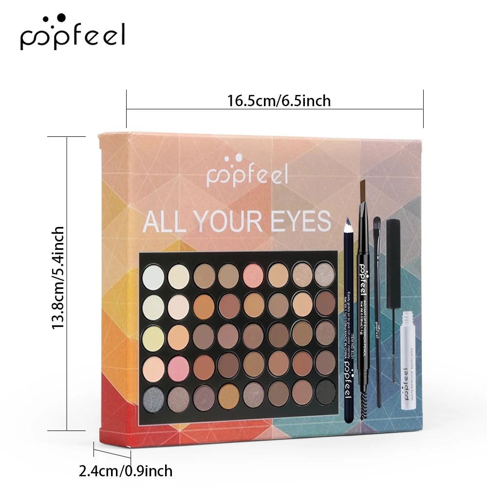 POPFEEL Eye Makeup Set – Complete Eye Beauty Kit (5-in-1 Gift Box)