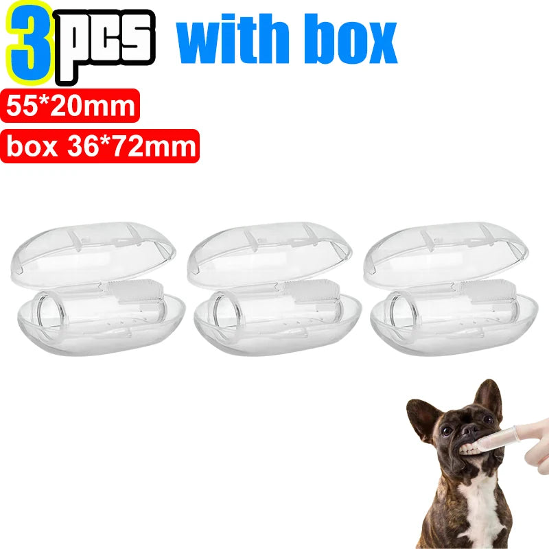 Silicone Finger Toothbrush for Dogs & Cats – Soft Dental Cleaning Tool