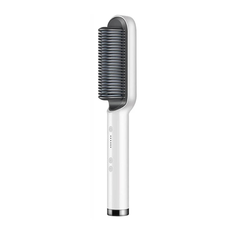 Professional Ceramic Hair Straightener Brush β Fast Heating & Anti-Frizz