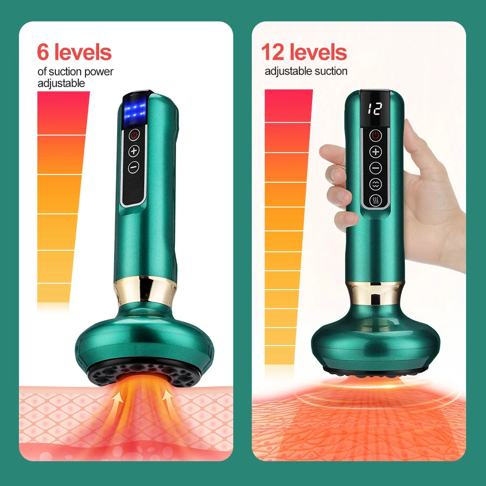 Electric Cupping & Gua Sha Massager – Infrared Slimming & Pain Relief Therapy