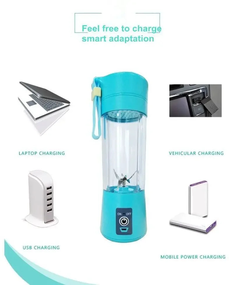 Portable USB Mini Blender β 6-Blade Juicer for Smoothies & Shakes