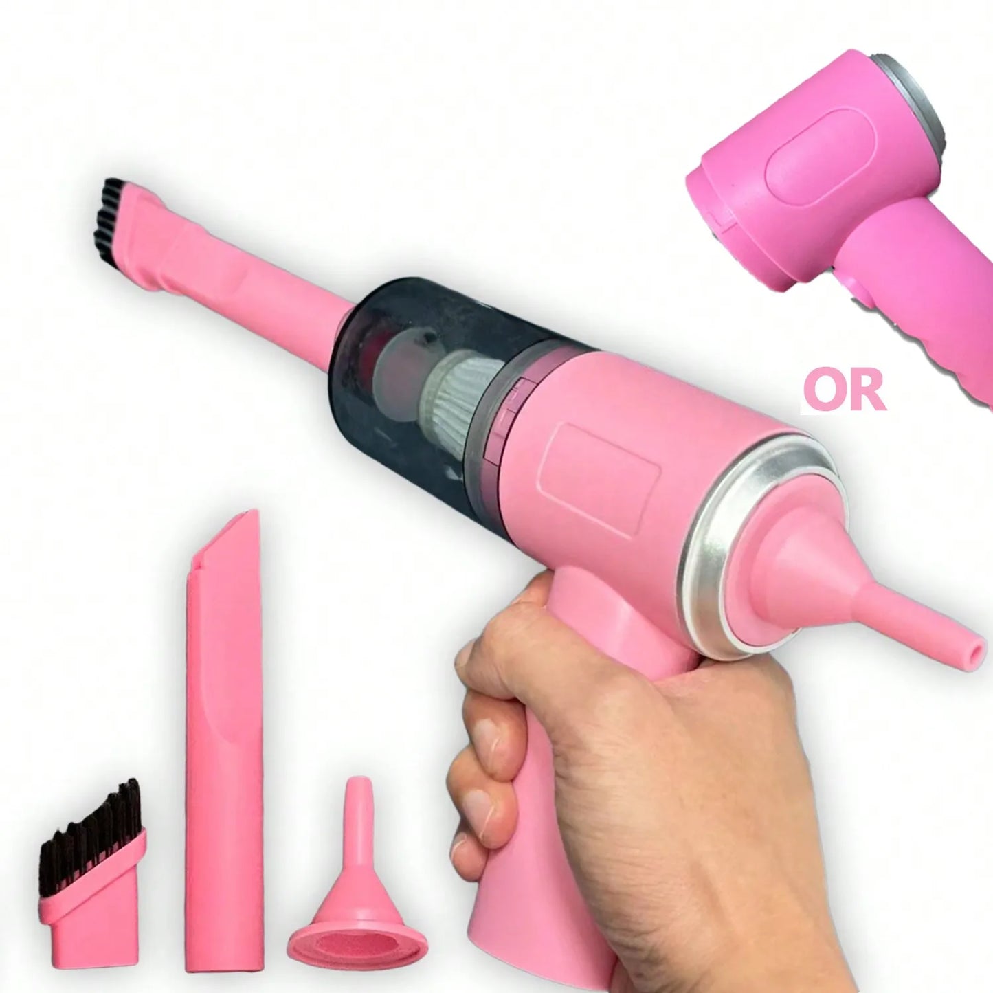 3-in-1 Mini Vacuum Cleaner – Suction & Blowing Combo