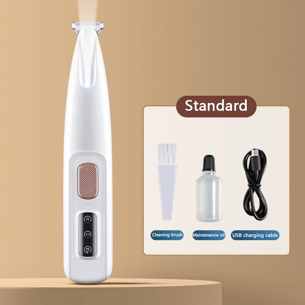 Portable LED Pet Paw Trimmer – Cordless Grooming Tool for Dogs & Cats