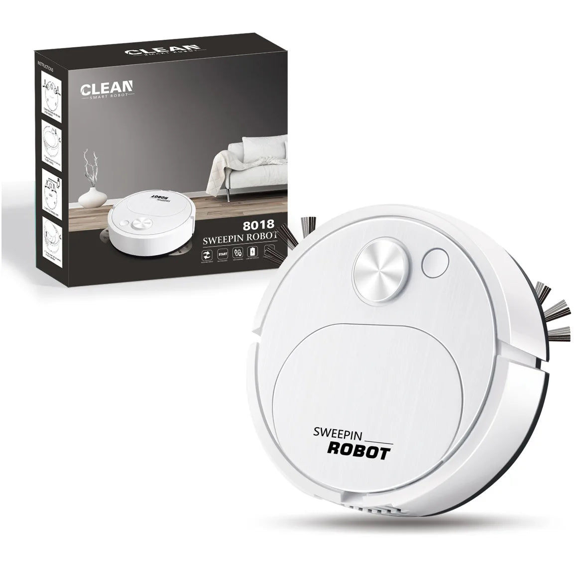 Mini Smart Sweeping Robot β 3-in-1 USB Vacuum Cleaner