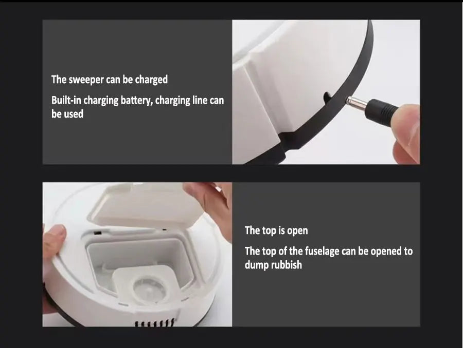 Mini Smart Sweeping Robot β 3-in-1 USB Vacuum Cleaner
