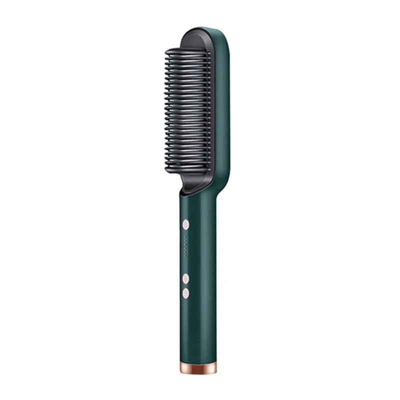 Professional Ceramic Hair Straightener Brush β Fast Heating & Anti-Frizz