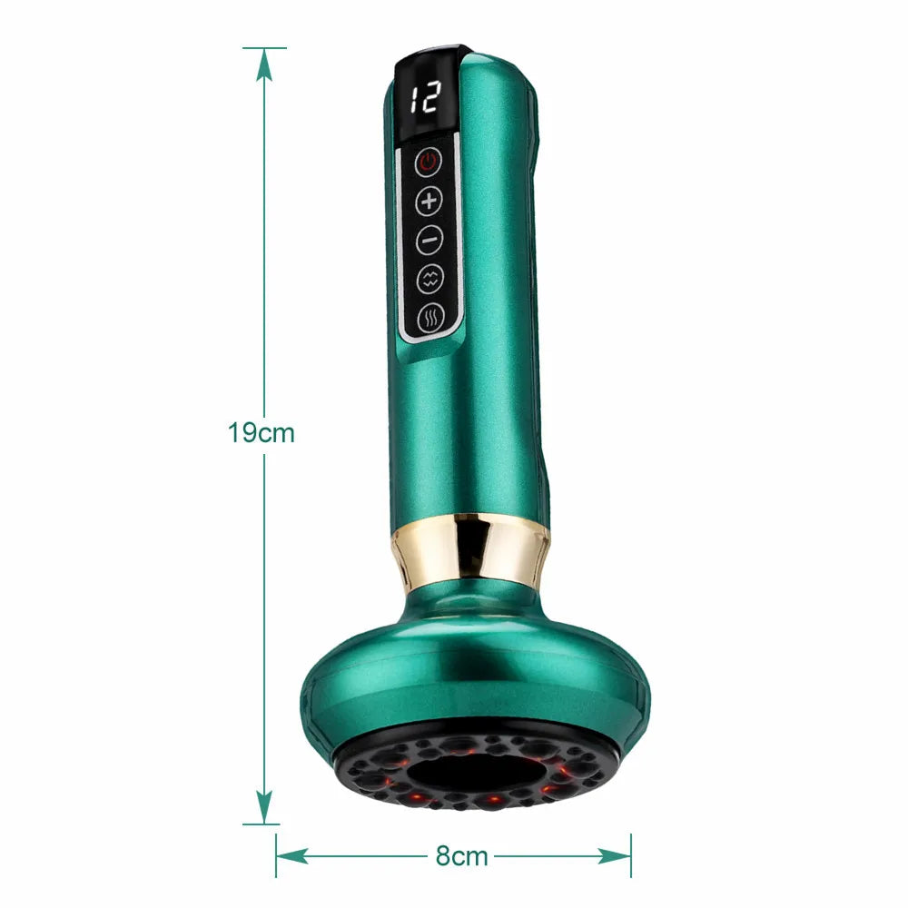Electric Cupping & Gua Sha Massager – Infrared Slimming & Pain Relief Therapy