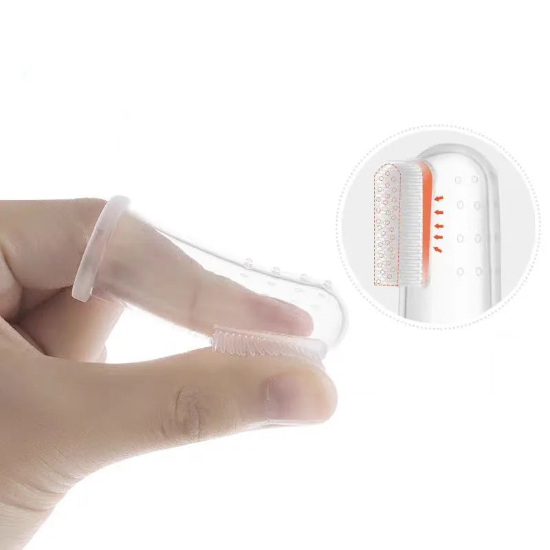 Silicone Finger Toothbrush for Dogs & Cats – Soft Dental Cleaning Tool