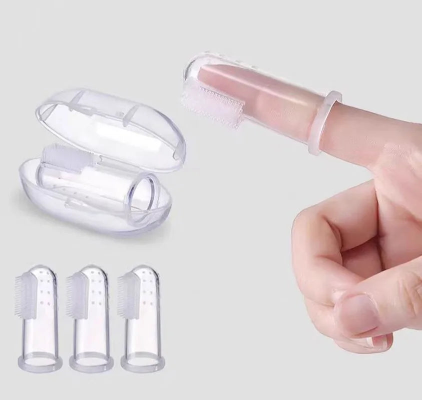 Silicone Finger Toothbrush for Dogs & Cats – Soft Dental Cleaning Tool