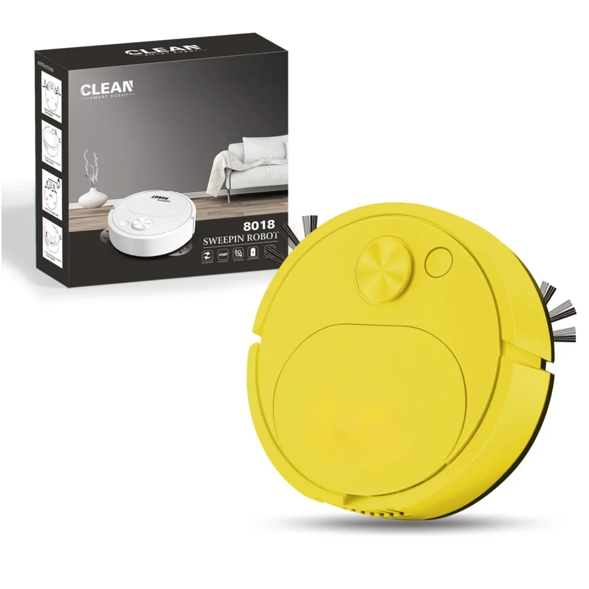 Mini Smart Sweeping Robot – 3-in-1 USB Vacuum Cleaner