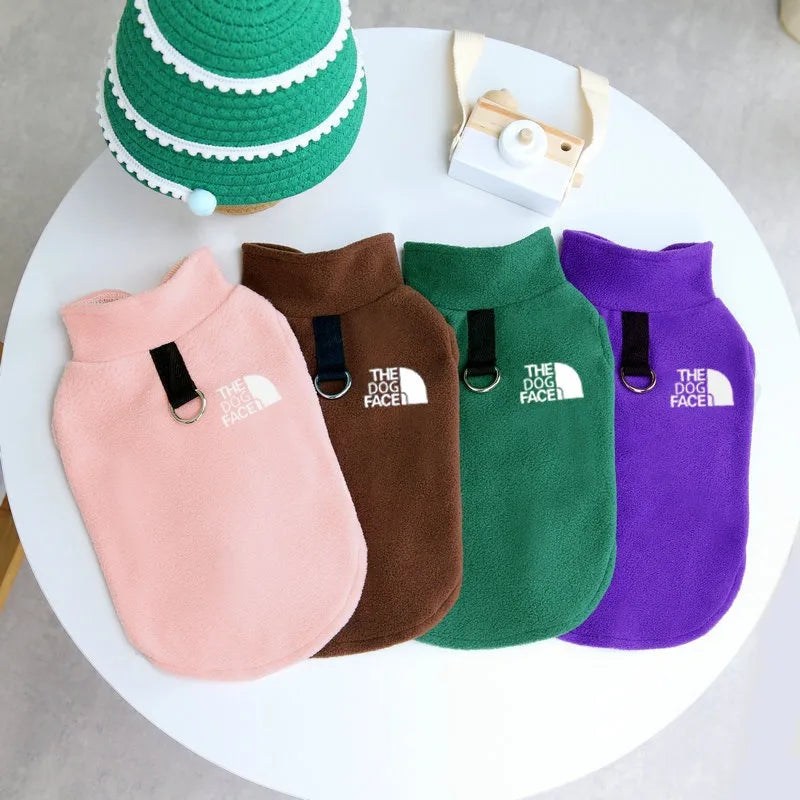 Fleece Dog Sweater – Soft, Warm & Stylish for Small Dogs (Autumn/Winter Wear)