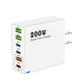 200W 6-Port USB-C Desktop Charger – Super Fast PD3.0 Charging Station
