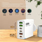 200W 6-Port USB-C Desktop Charger – Super Fast PD3.0 Charging Station