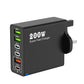 200W 6-Port USB-C Desktop Charger – Super Fast PD3.0 Charging Station