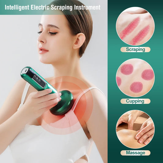 Electric Cupping & Gua Sha Massager – Infrared Slimming & Pain Relief Therapy
